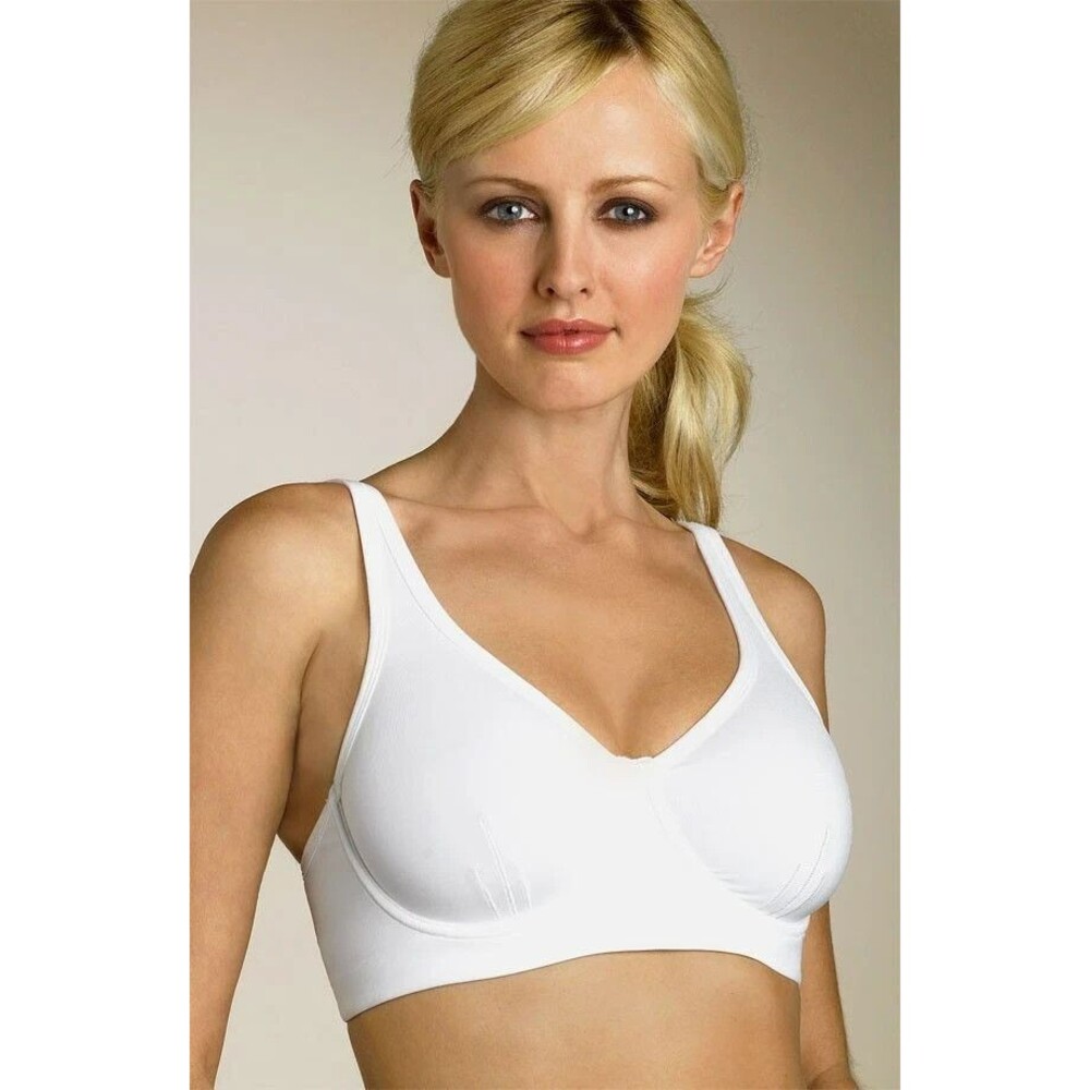 NATORI 731439 Performance Convertible Sports Bra White Size 40D CoolMax